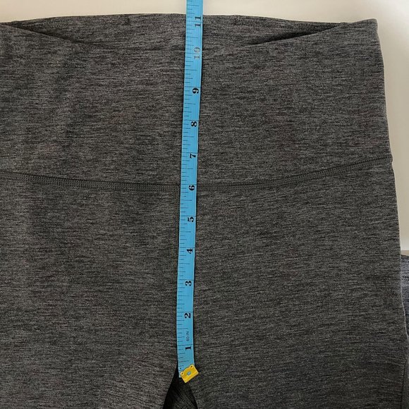 Athleta XS Grey Heather Headlands Hybrid Phone Pockets Tights Leggings - Picture 9 of 9